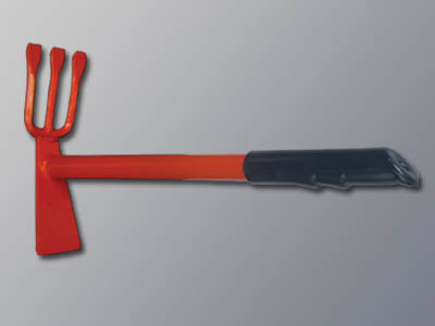 Garden hoe with fork