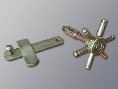 Gate latch set golden